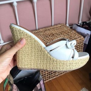 White wedges! SIZE 7.5